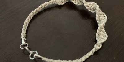 Сребърна гривна, ръчна изработка.